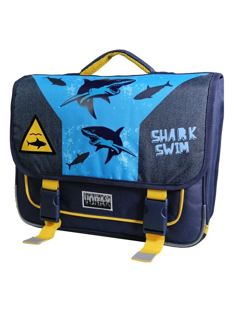 BAGTROTTER Cartable 38 cm Vorax Bleu Requin Bleu
