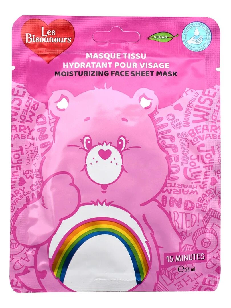 Bisounours Masque Tissu Hydratant pour Visage 25 ml N/A