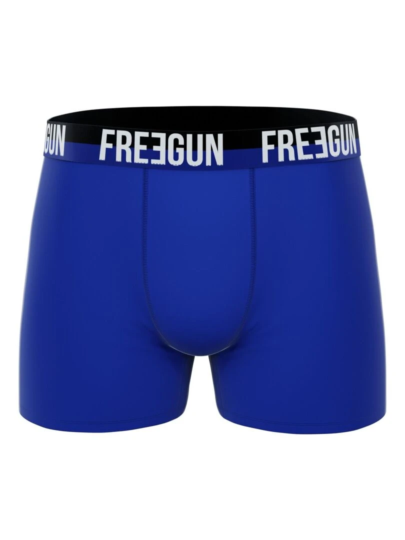 Lot de 4 boxers homme en coton Freegun Freegun   Noir