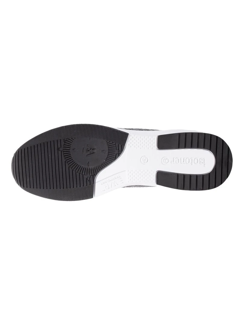 Baskets Confort Homme slip on à lacets Gris   Gris
