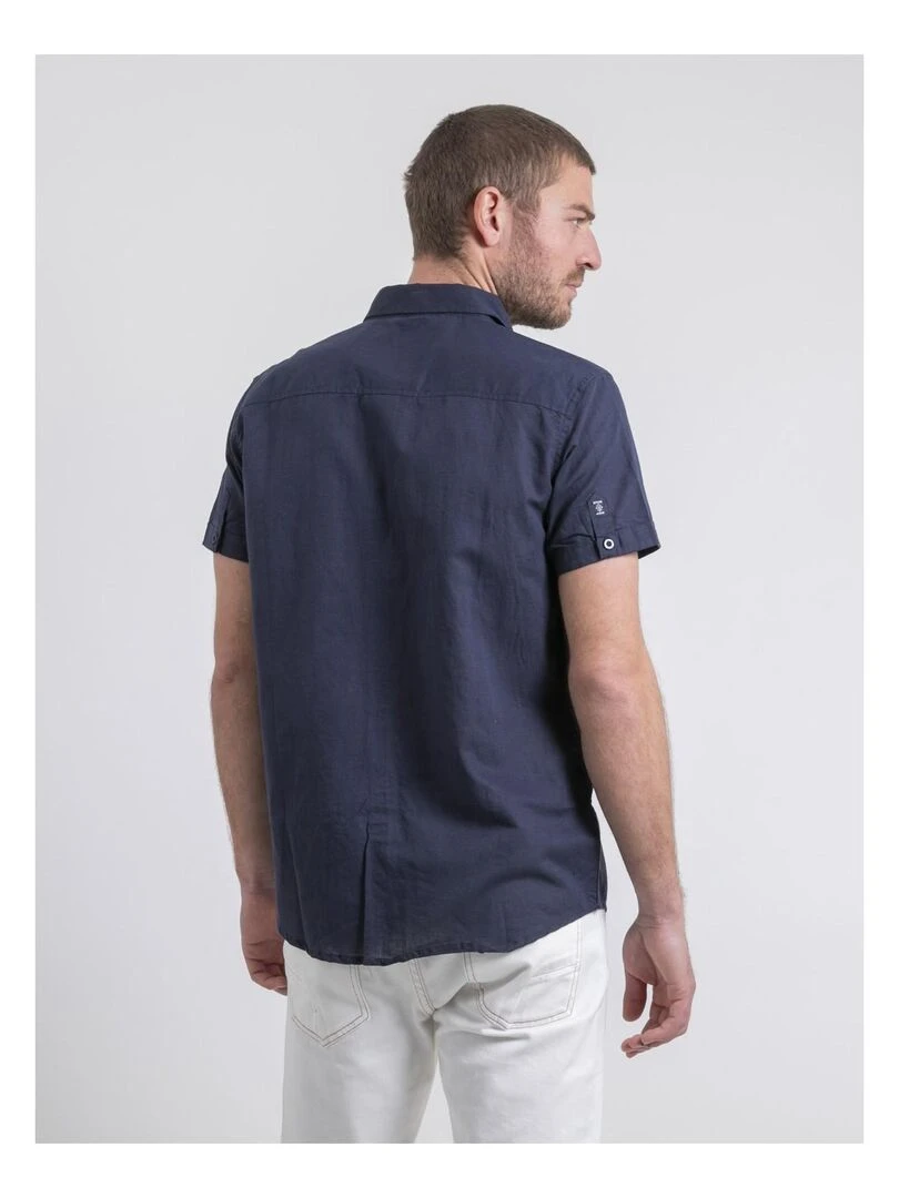 Chemise manches courtes DEMIKA Bleu marine