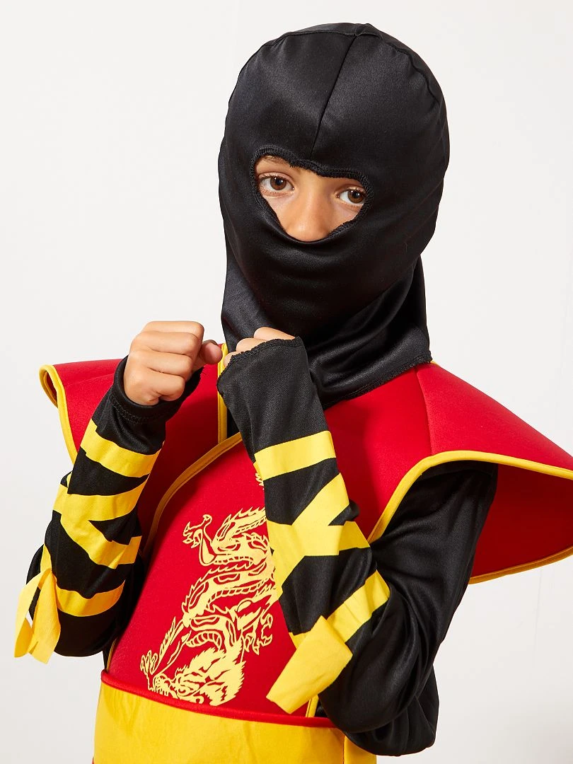 Déguisement de ninja   noir/rouge