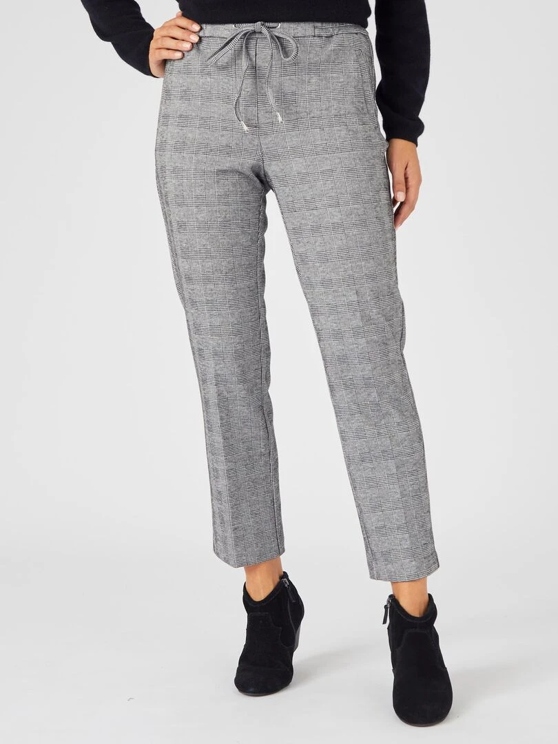 Pantalon 7/8ème enfilable maille milano stretch Damart Noir