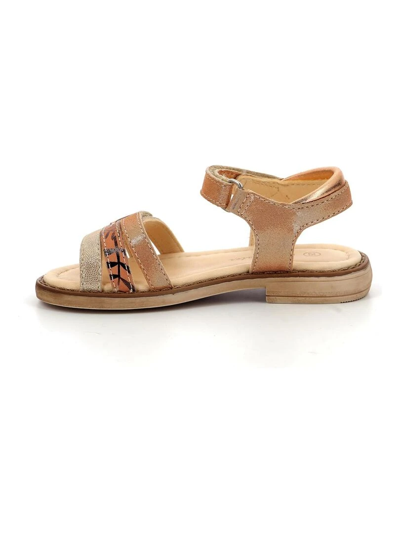 Sandales Cuir Tahety   Orange