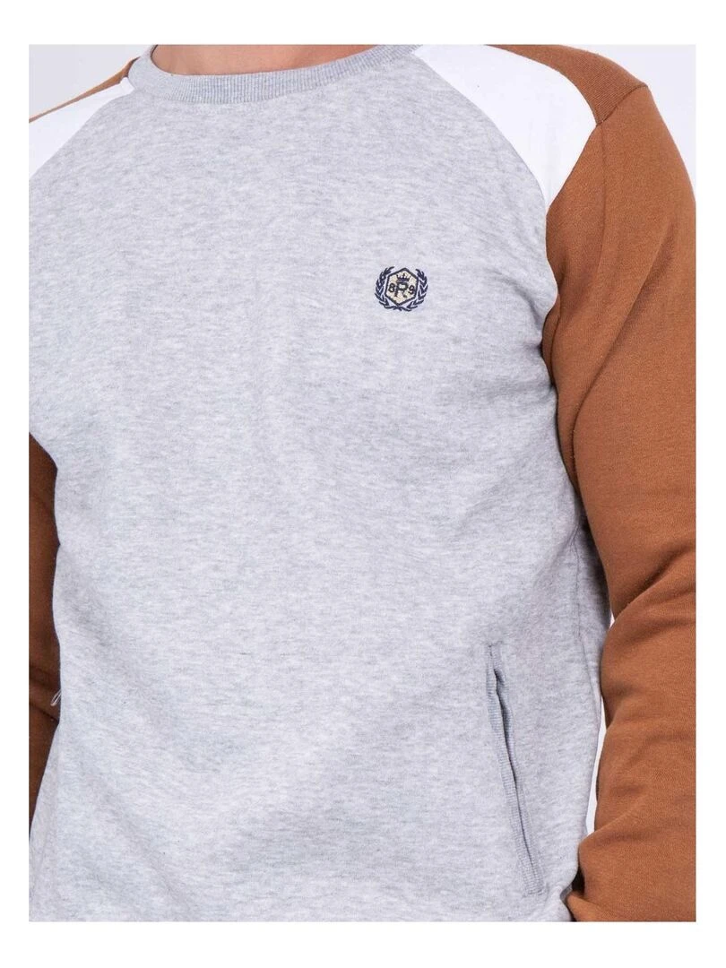 Sweat col rond WORMUNT   Marron