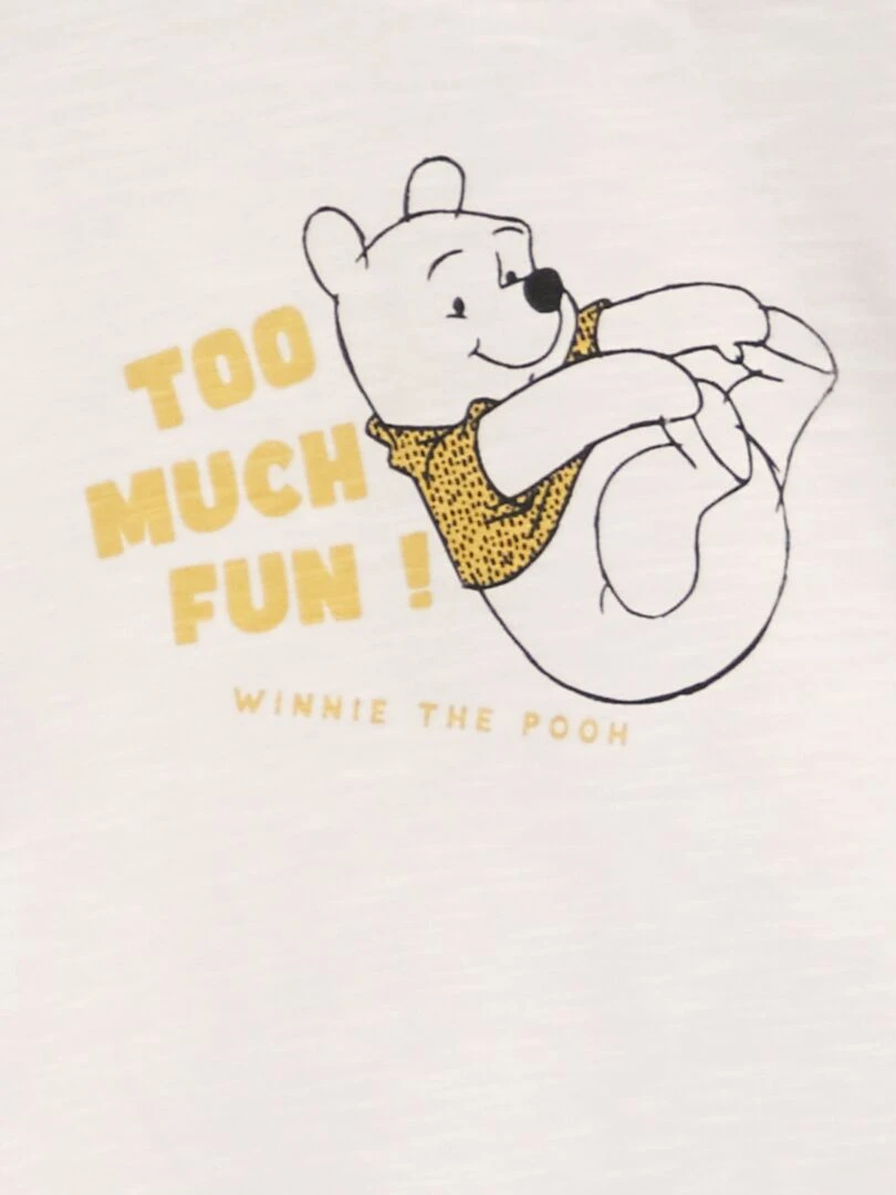 Ensemble t shirt + short 'Disney' 2 pièces Blanc/jaune