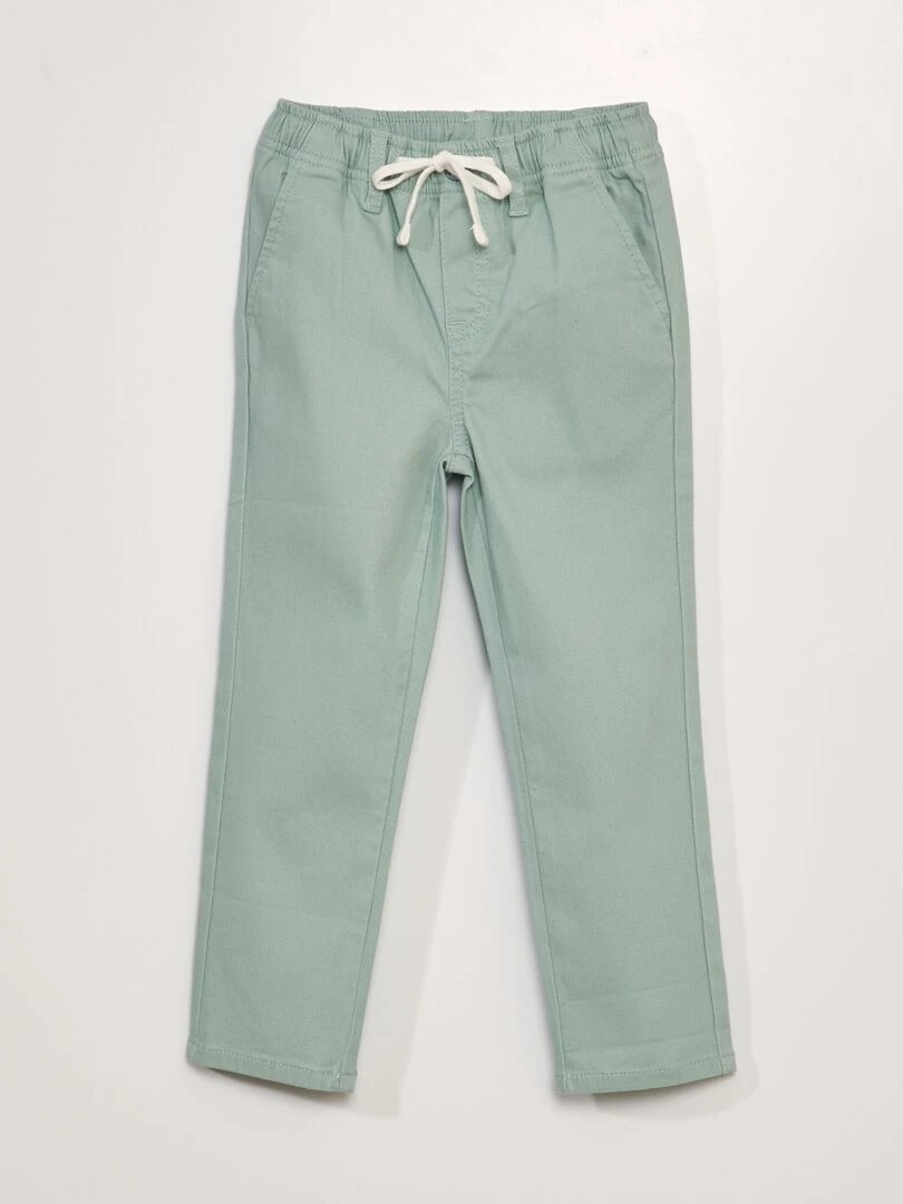 Pantalon à taille élastiquée So Easy Vert clair