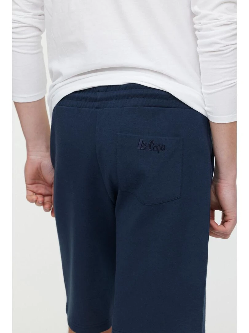 Lee Cooper   Short coton regular NERROS   Bleu marine