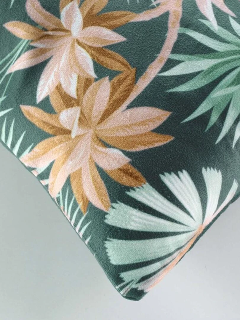 Housse de coussin 40x40 cm velours Palmani Bleu