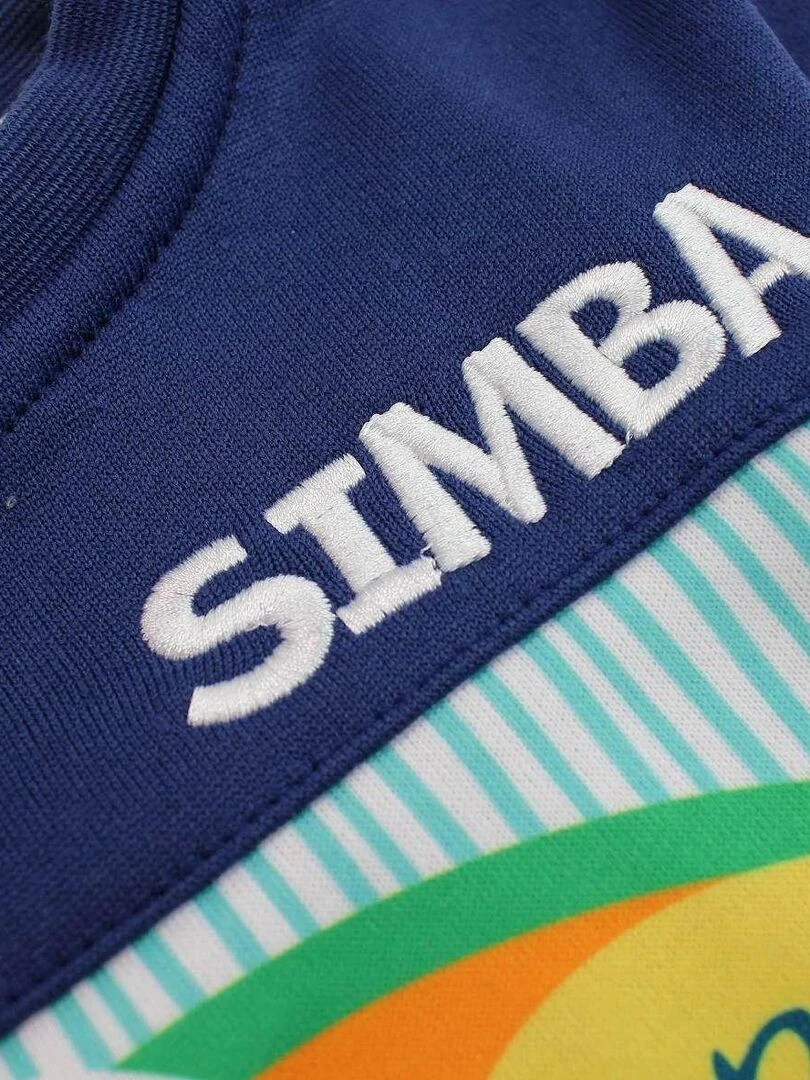Disney   Sweat garçon imprimé Le Roi Lion   Bleu marine