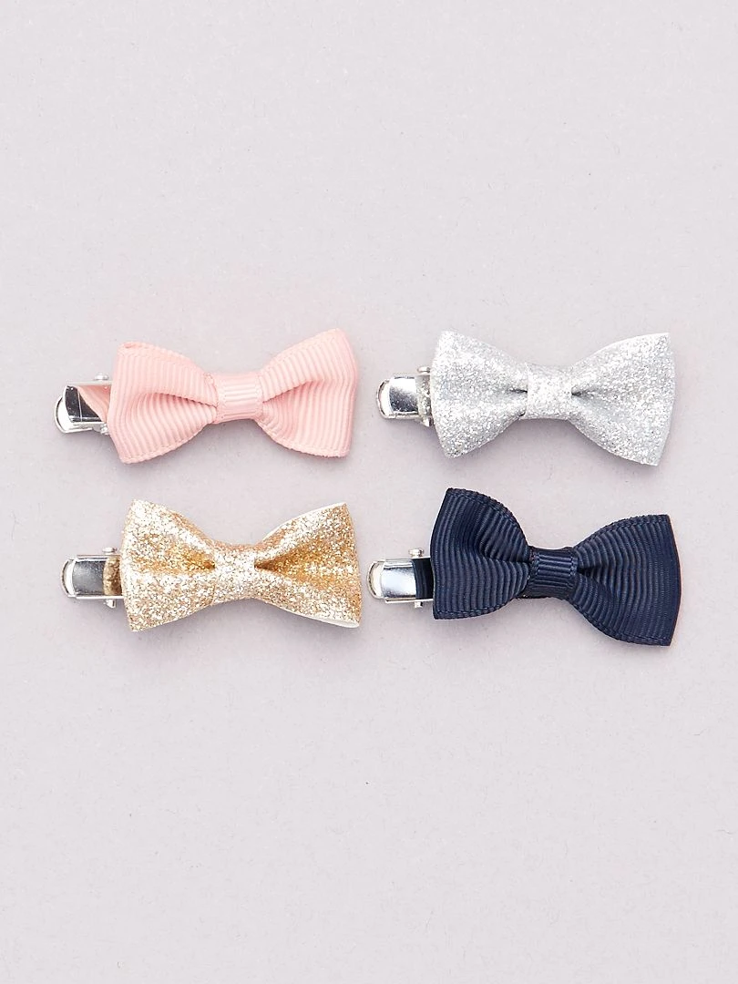 Lot de 4 pinces pour cheveux multicolore