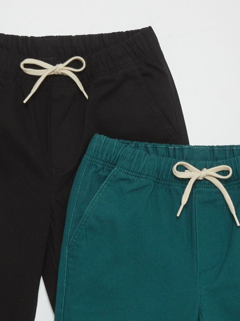 Pantalon esprit 'jogger'   Noir