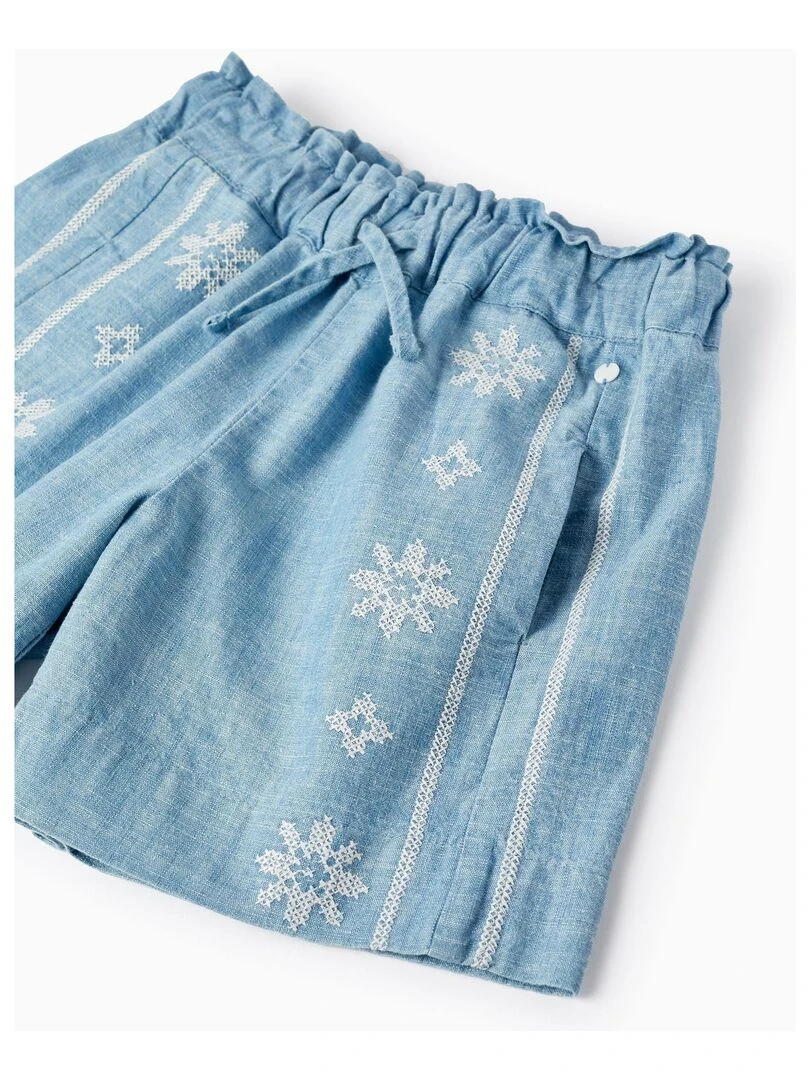 Shorts en jean en coton pour fille  ATLANTIC COMPANY   Bleu