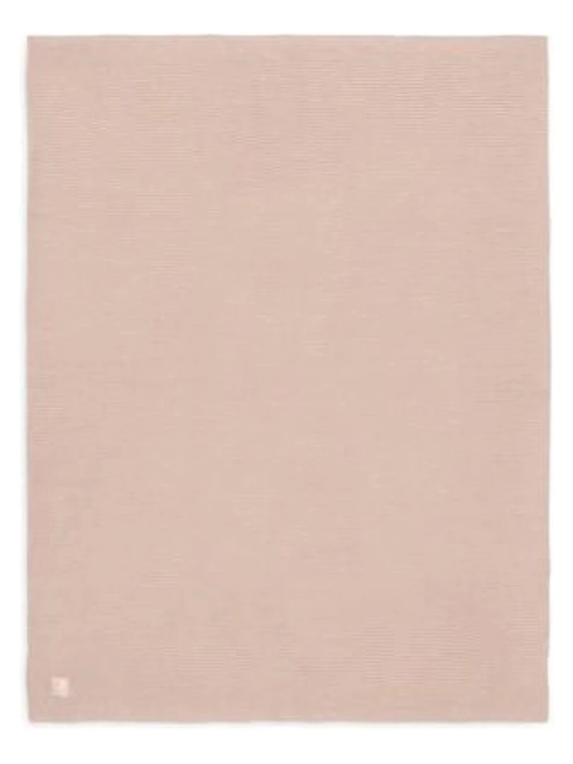Couverture Berceau 75x100cm Basic knit Rose Sauvage Jollein Rose