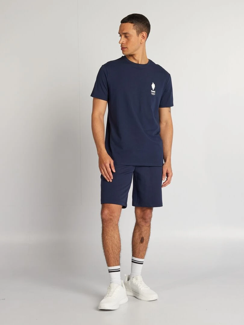 Short de sport Equipe de France Olympique Bleu