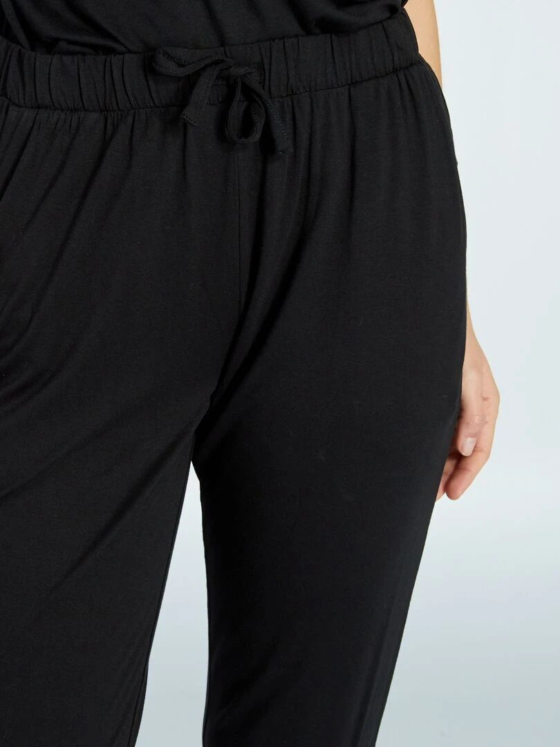 Pantalon de nuit fluide   noir