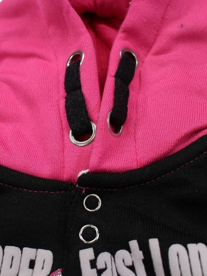 Lee Cooper   Ensemble ​​Sweat pantalon bébé fille Imprimé Logo   Rose fushia