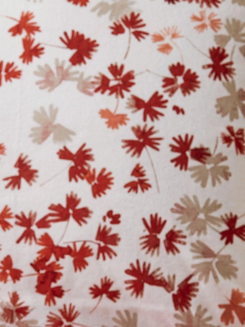 Parure de lit au style automnal   Rose clair