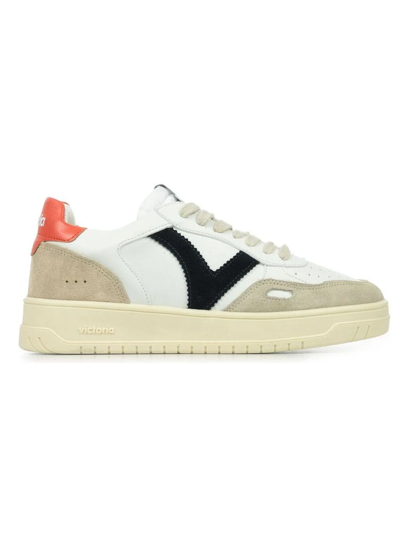 Baskets Victoria Seul Efecto Piel Serra Blanc