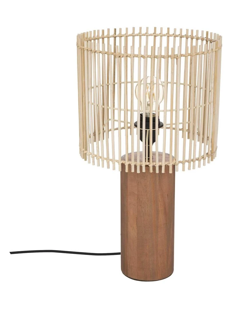 Lampe droite ethnique Beige