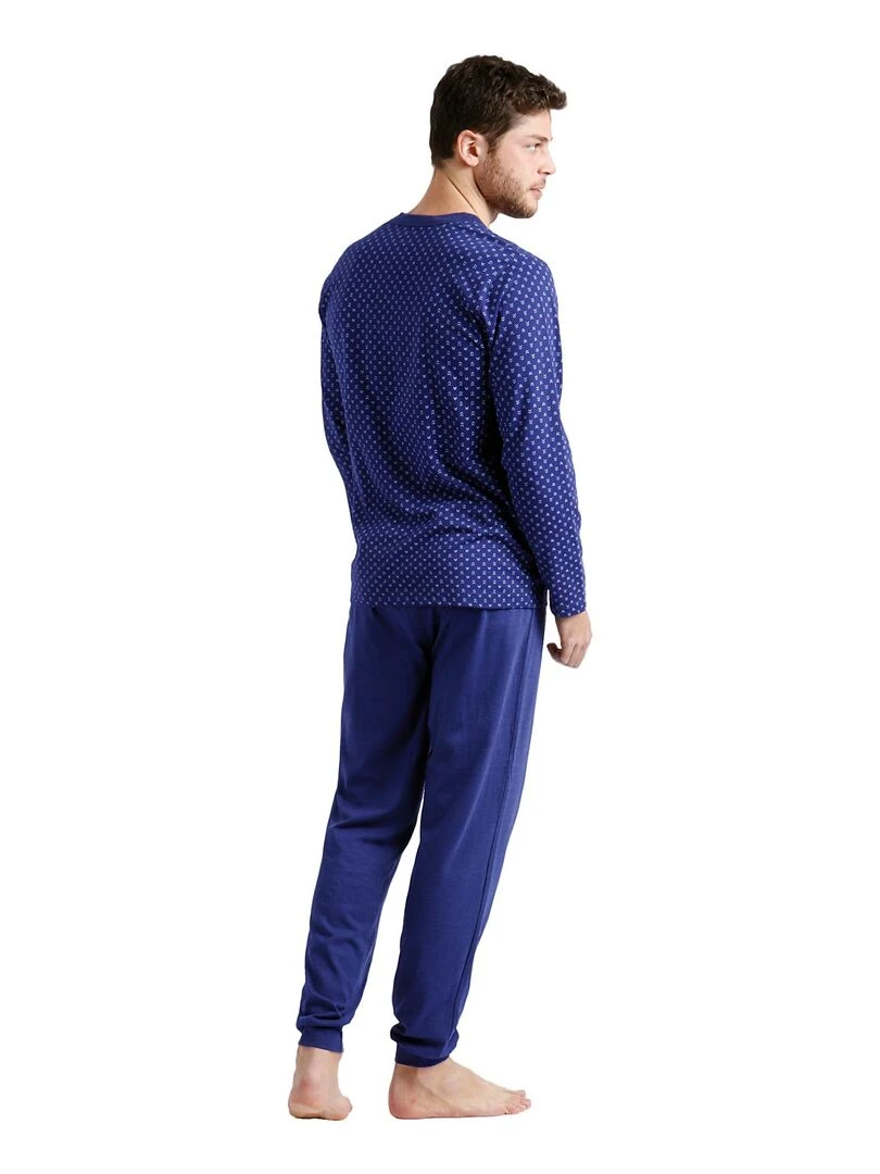 Pyjama pantalon et chemise Spike Bleu
