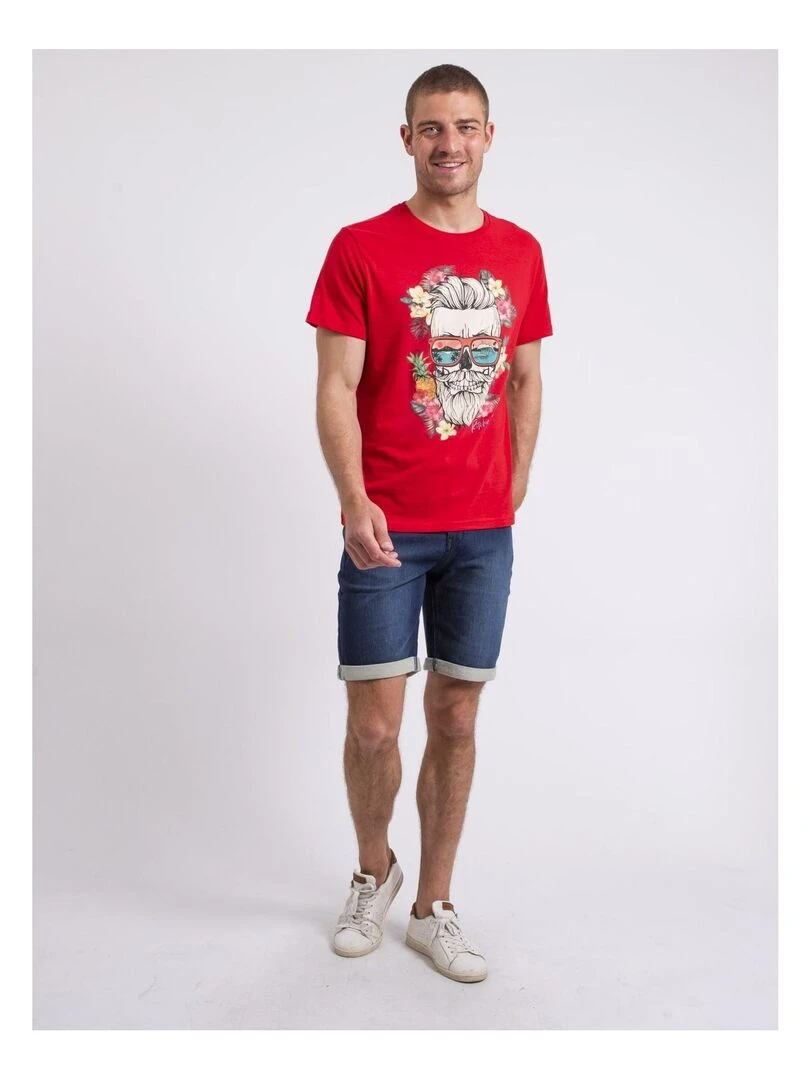 T shirt col rond NOPILUCA   Rouge