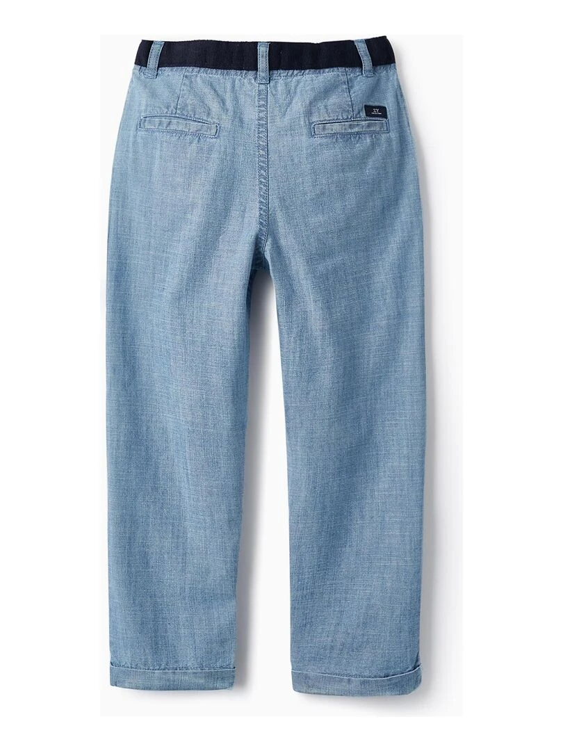 Pantalon en jean en coton pour garçon 'Slim Fit' LETS PARTY Bleu