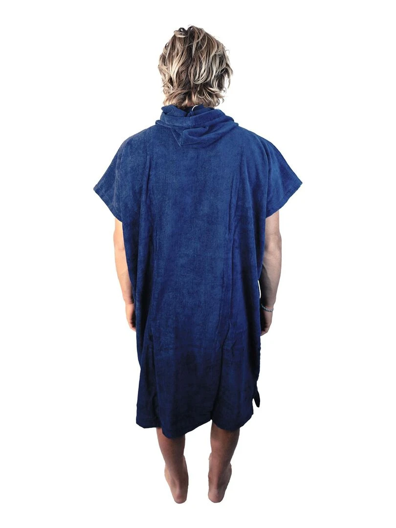Poncho de bain Adulte 100% Coton PARIS 2024 JEUX OLYMPIQUES LOGO Bleu marine