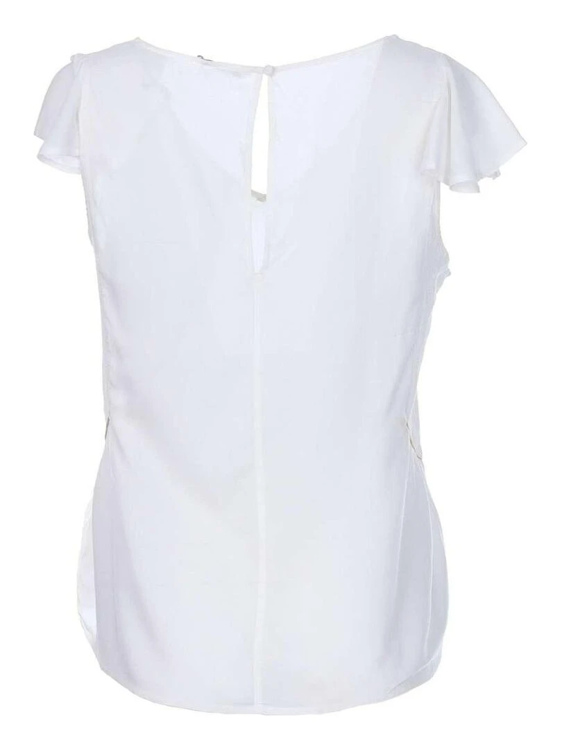 KAPORAL   Blouse manches courtes col V BLUEE   Blanc