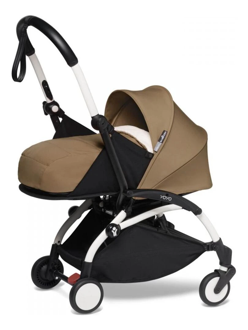 Poussette YOYO² Pack 0+ Toffee cadre blanc Marron