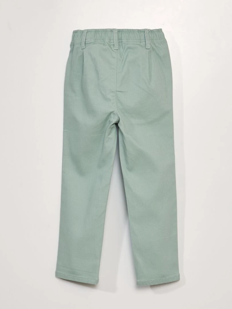 Pantalon à taille élastiquée   So Easy   Vert clair