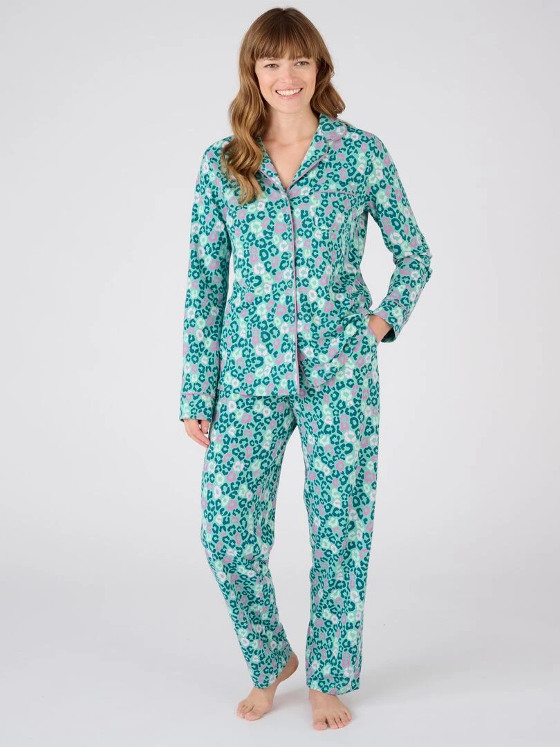 Pyjama maille jersey Thermolactyl Damart Vert foncé