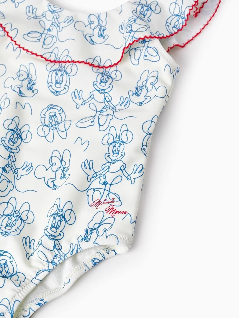 Maillot de Bain UPF80 pour Bébé Fille 'Minnie'   Blanc