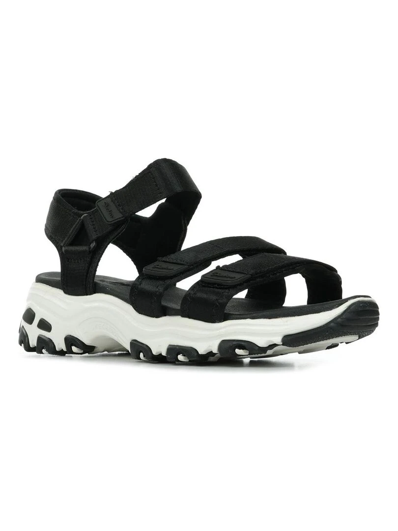 Sandales Skechers D'Lites Fresh Catch Noir Blanc
