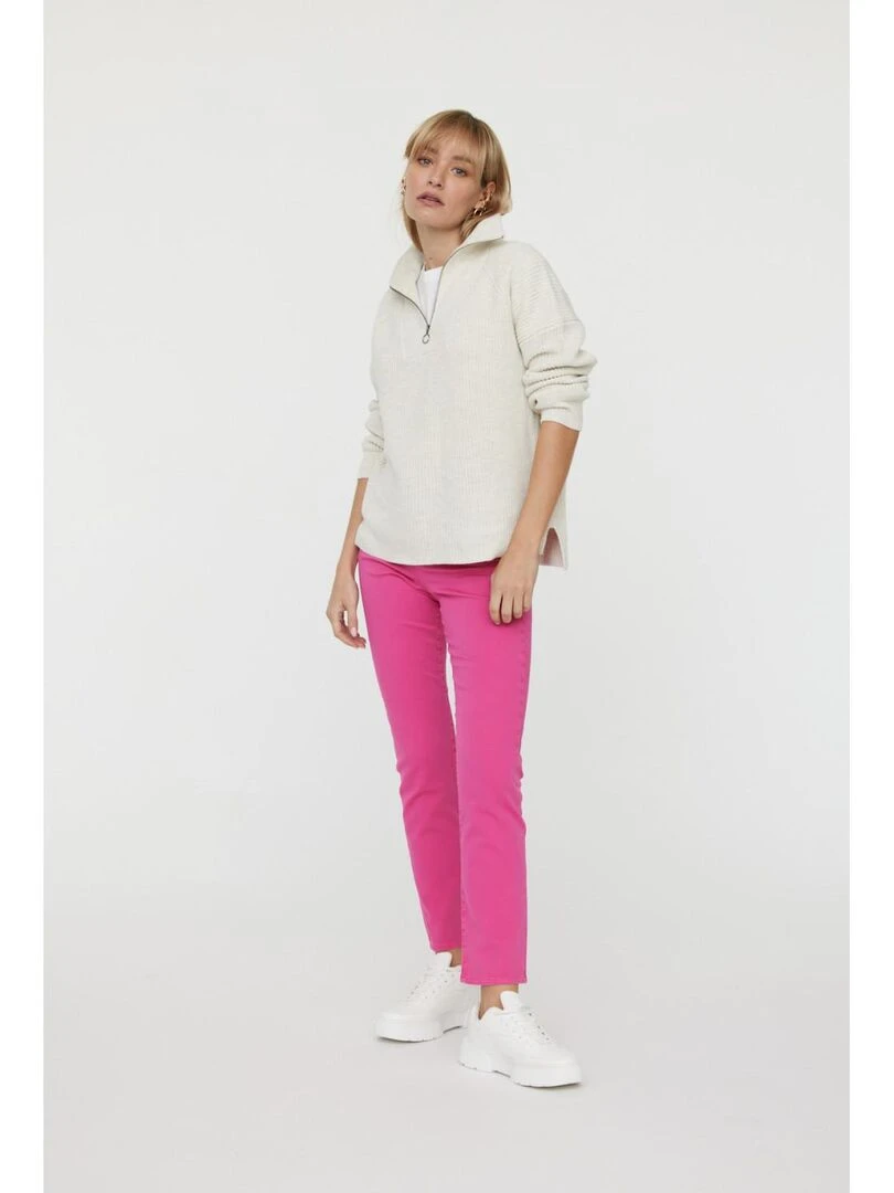 Lee Cooper   Pantalon coton straight LC161   Rose fushia