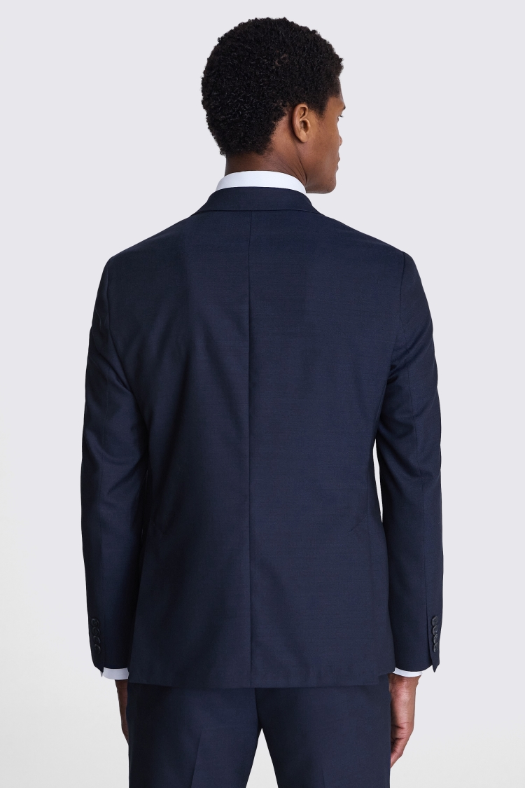 Italian Tailored Fit Navy Half Lined Jacket    Buy Online at Moss