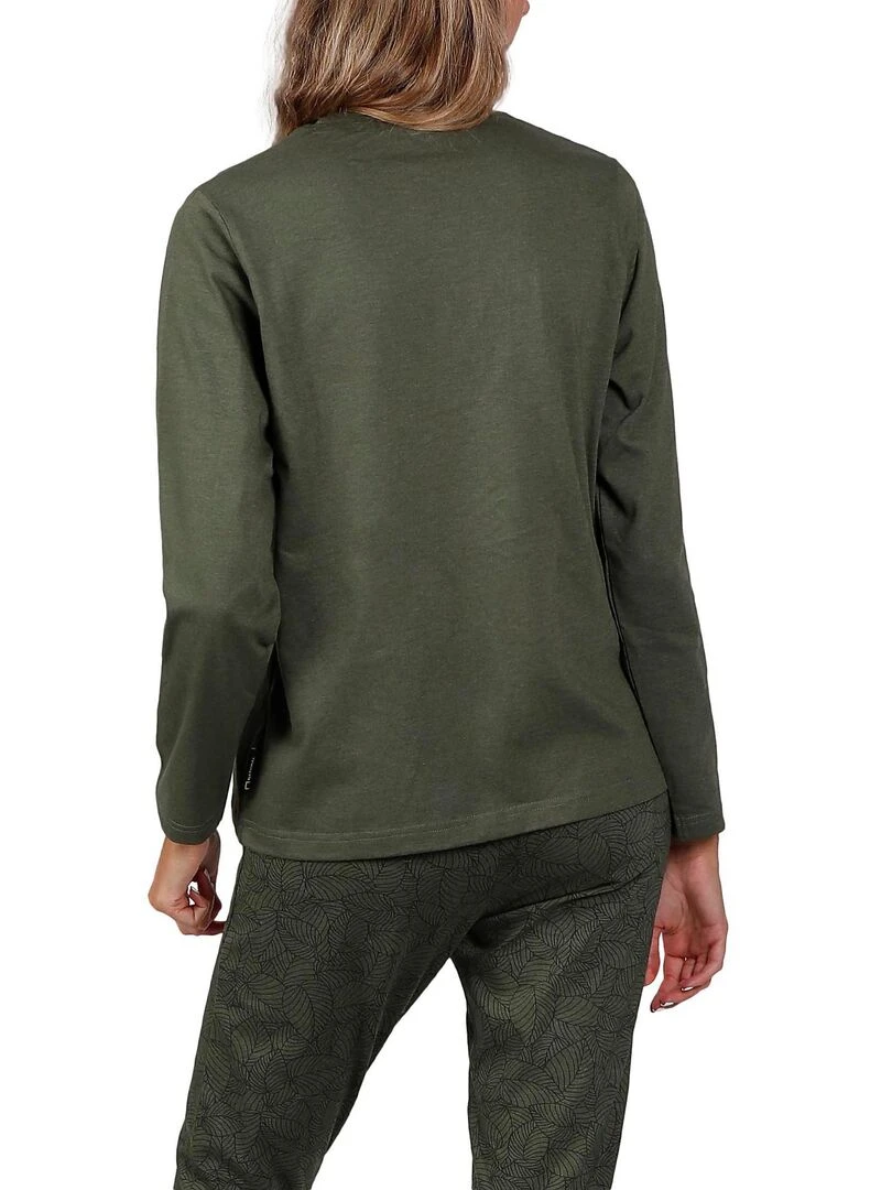 Pyjama pantalon top Save Planet National Geographic Vert