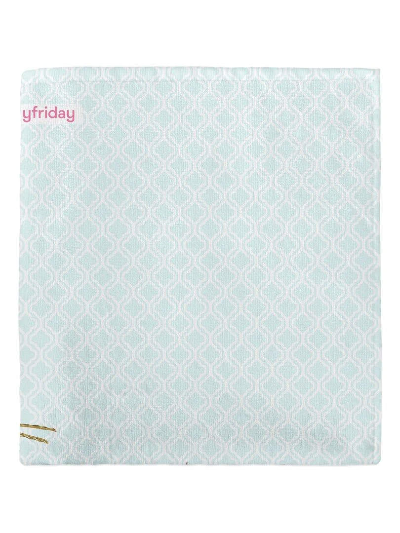 Serviette Chinoiserie "Happyfriday"   Blanc