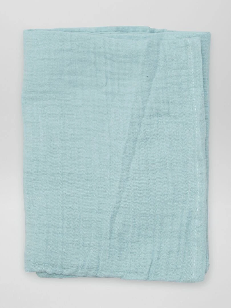 Lot de 3 langes   Bleu/vert/blanc