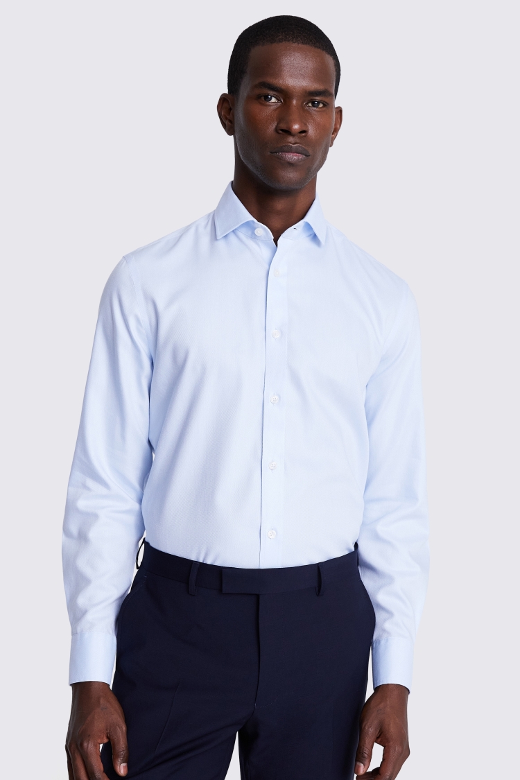 Slim Fit Sage Dobby Stretch Shirt   Buy Online at Moss