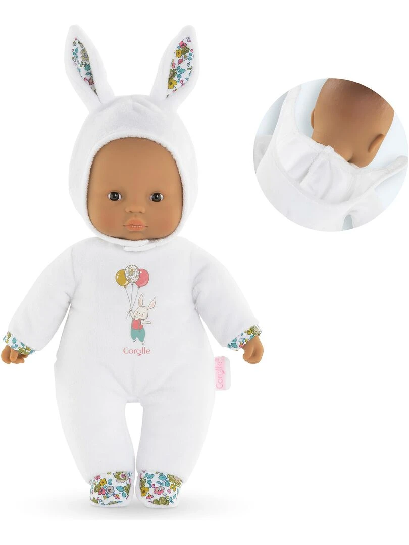 Poupon Pti'Cœur Lapin Blanc Multicolore