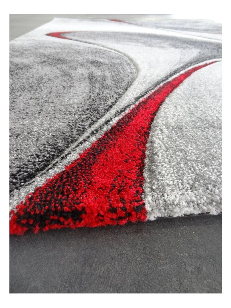 Tapis salon MILAR OEKO TEX® Rouge