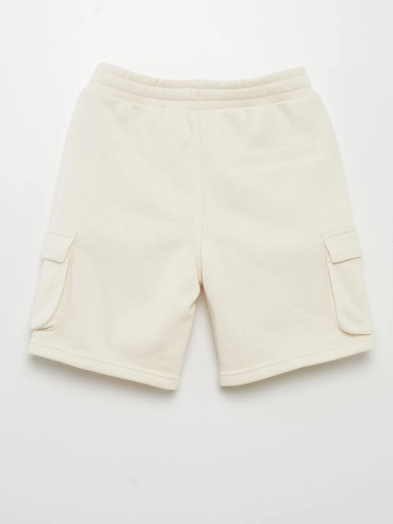 Bermuda en molleton   Beige