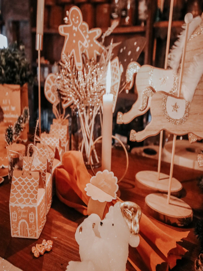 Accessoires Pour Photos Noël Pain D'épices (12 Pièces)   Marron