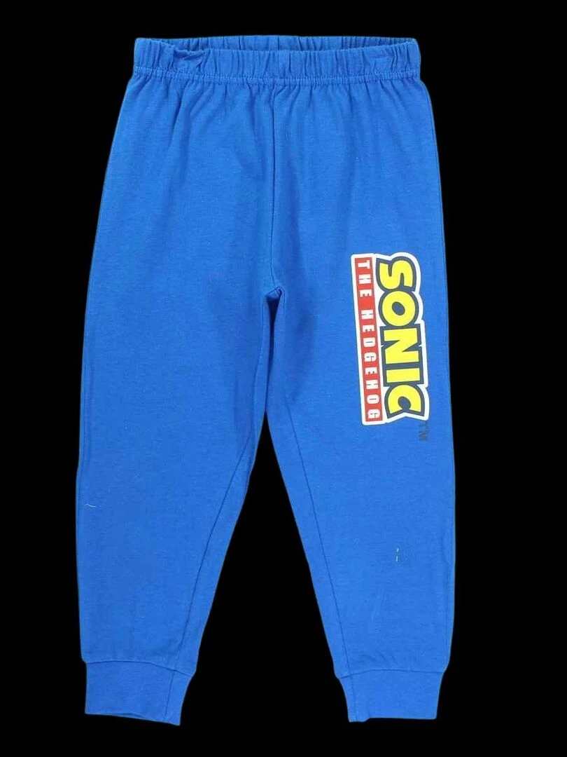 Sonic   Pyjama garçon imprimé Sonic en coton   Gris