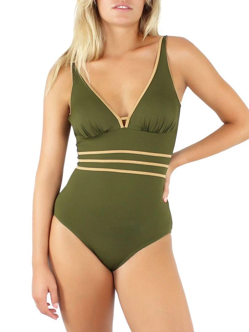 Maillot 1 pièce sans armatures bonnet CDE Venezia Vert