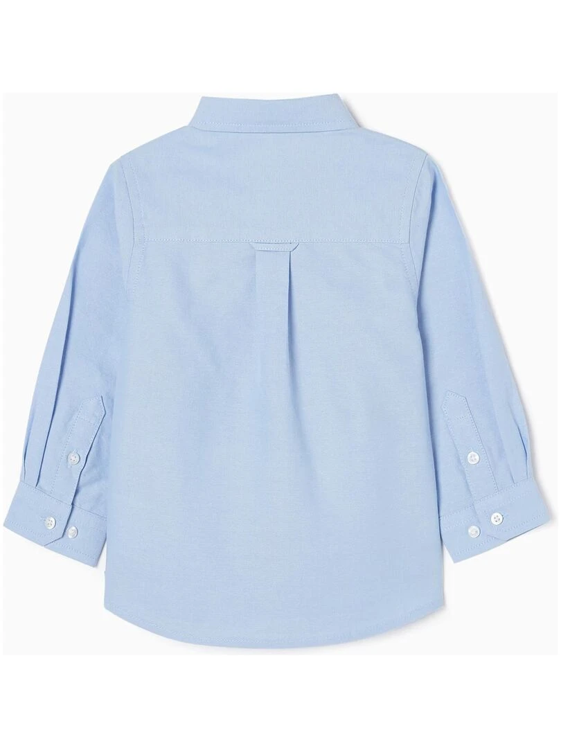 Chemise à Manches Longues en Coton Bébé Garçon manches longues ALPINE LUXURY Bleu clair