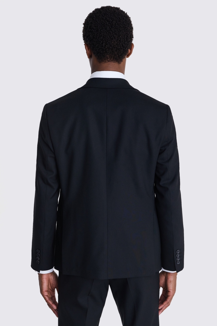 Italian Tailored Fit Black Half Lined Jacket    Buy Online at Moss
