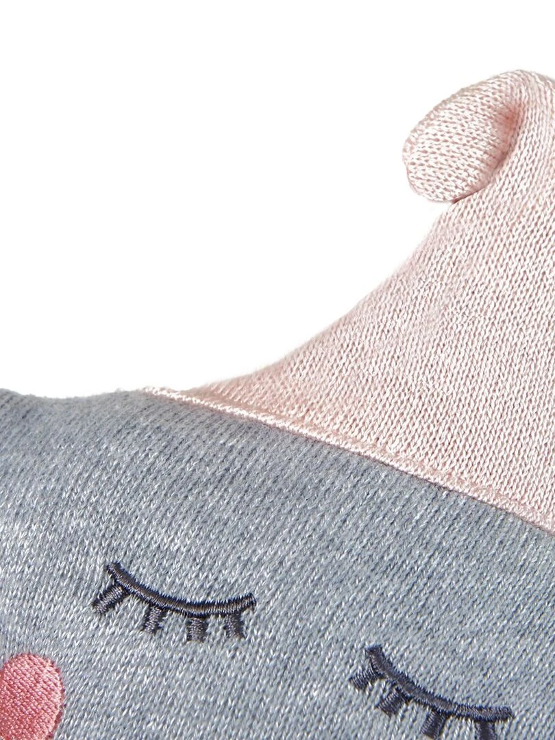 Boîte à musique en coton tricoté étoile   Rose