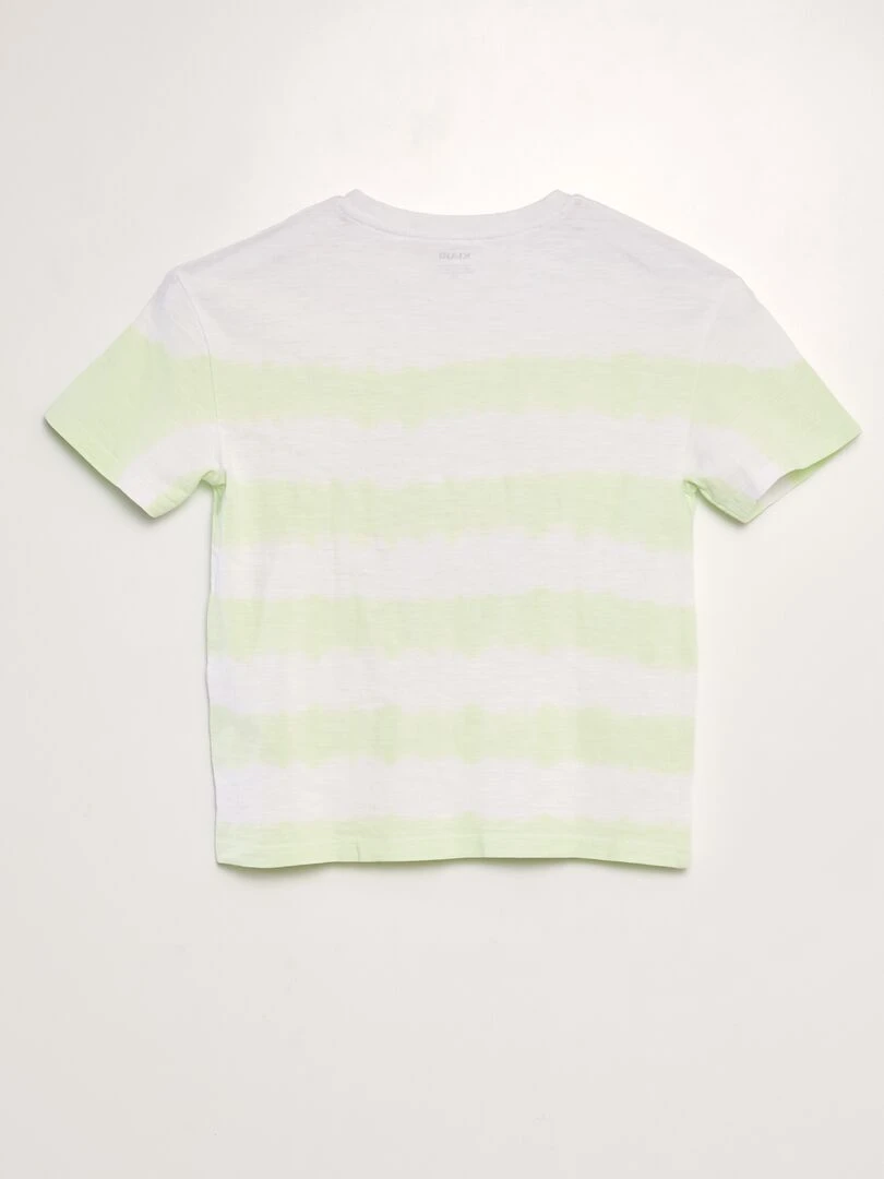 T shirt tye and dye animé   Vert